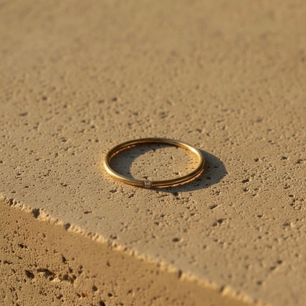 Dainty CZ Band Ring