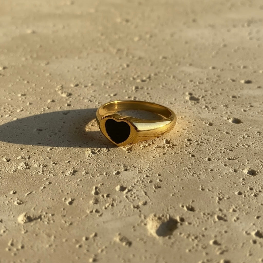 Black Heart Ring
