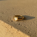 White Heart Ring
