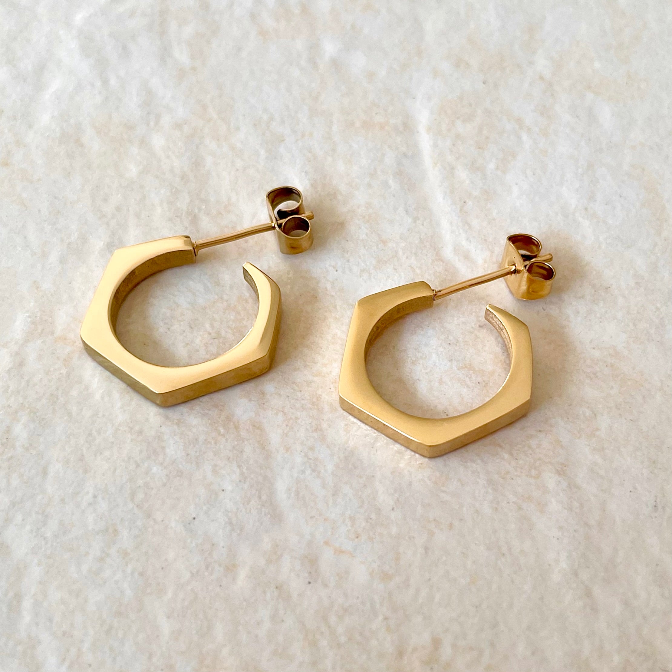 Hexagon Earrings